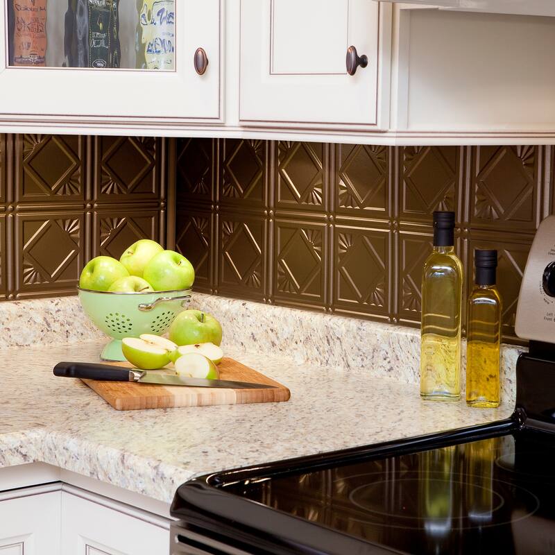 FASÄDE Traditional Style 4 Decorative Vinyl Backsplash Panel