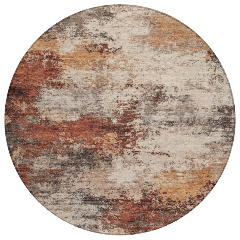 HomeRoots Abstract Transitional Rectangle Outdoor Rug