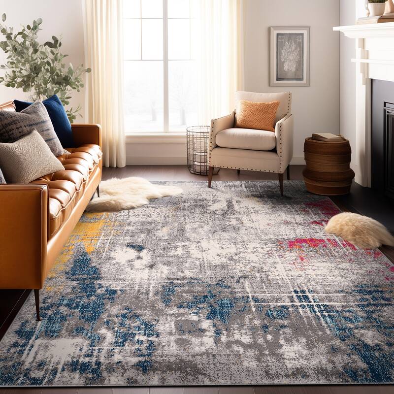 World Rug Gallery Perugia Modern Abstract Area Rug