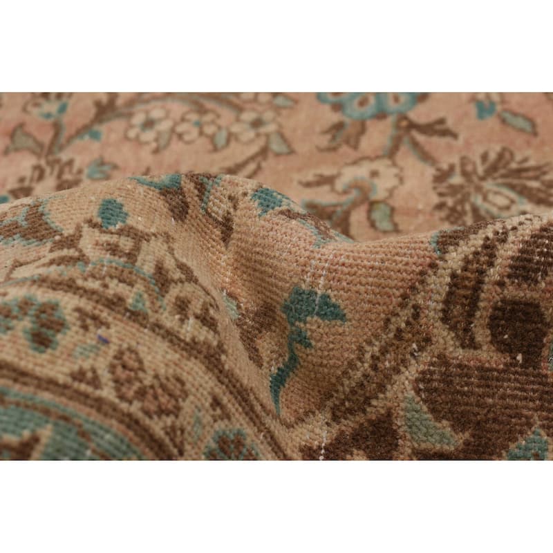 ECARPETGALLERY Hand-knotted Antalya Vintage Light Copper Wool Rug - 9'5 x 12'10