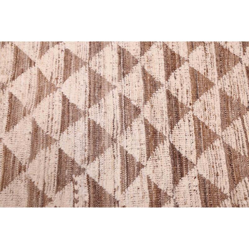 ECARPETGALLERY Hand-knotted Pak Finest Marrakesh Ivory Wool Rug - 9'7 x 11'5