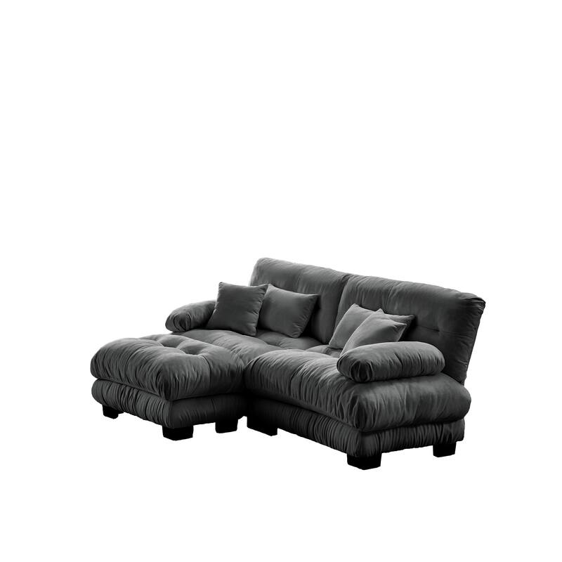 Free Combination Modular Chenille Sectional Sofa Comfy Cloud Couch for Living Room