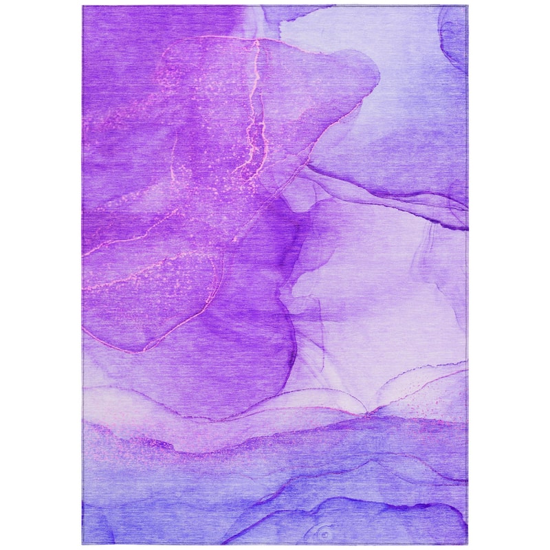 Almisi Contemporary Abstract Weather Resistant Timeless Fusion Outdoor Rug