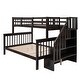 preview thumbnail 3 of 24, Twin-Full Bunk Bed wStorage Stairway, Headboard, Footboard, Guardrail