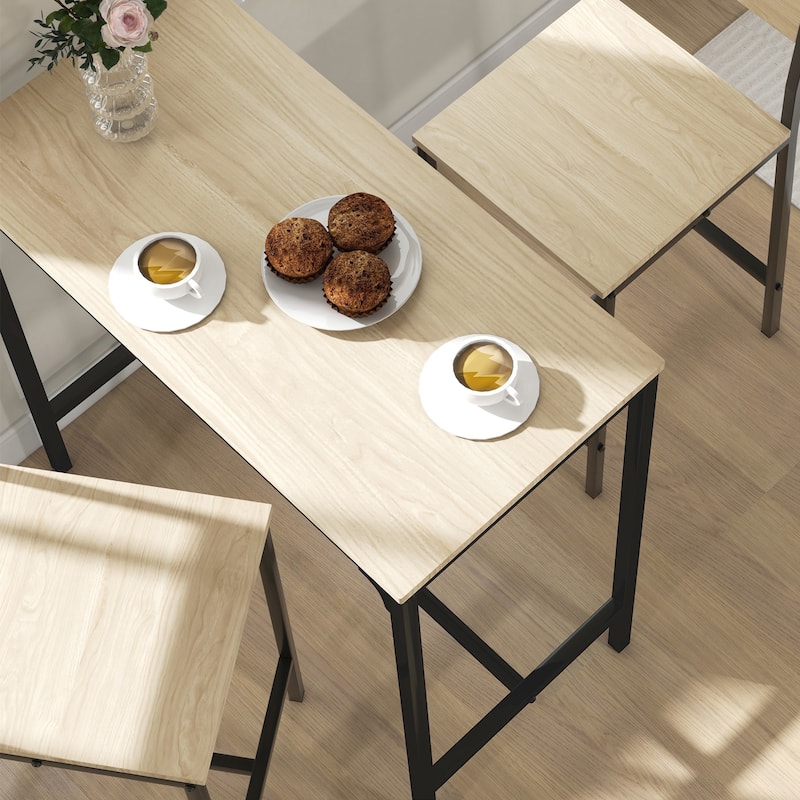 Carbon Loft Padrad Industrial Counter Height 3-piece Dining Set