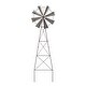 preview thumbnail 9 of 7, Glitzhome 41.25"H Stars & Stripes Metal Wind Spinner Wall decor Yard Stake