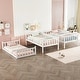 preview thumbnail 27 of 30, Triple Rubber Wood Detachable Bunk Bed with Ladders and Guardrails,Twin Size