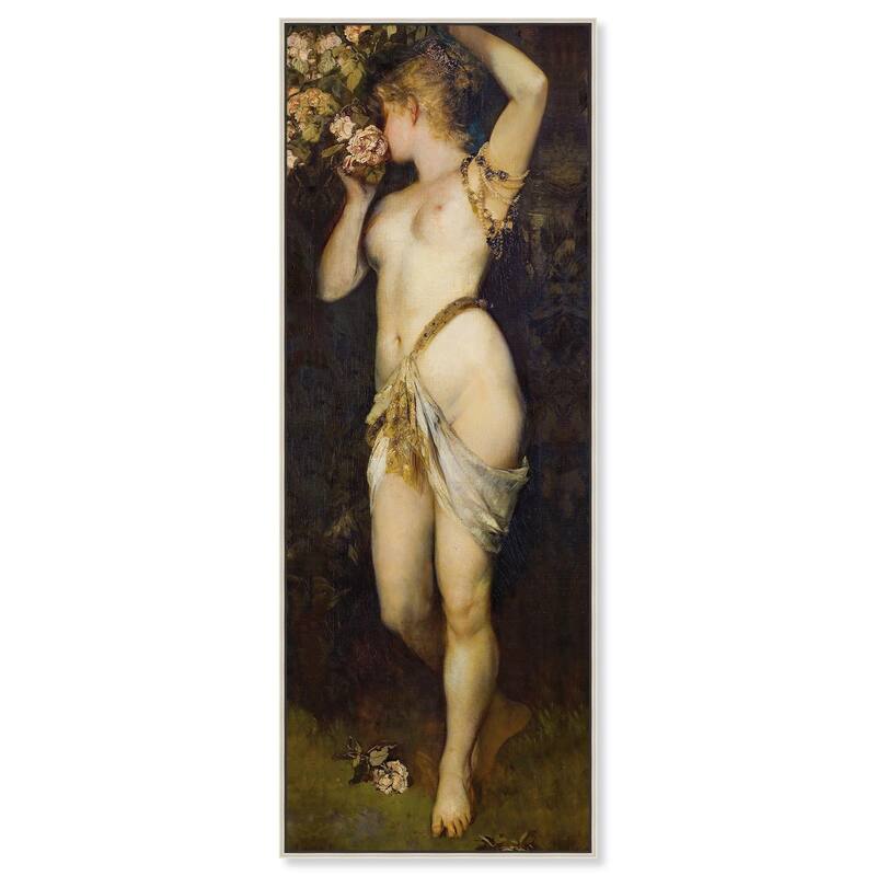 Five Senses Smell Panoramic Canvas by Art Remedy - 20" x 54" - Silver