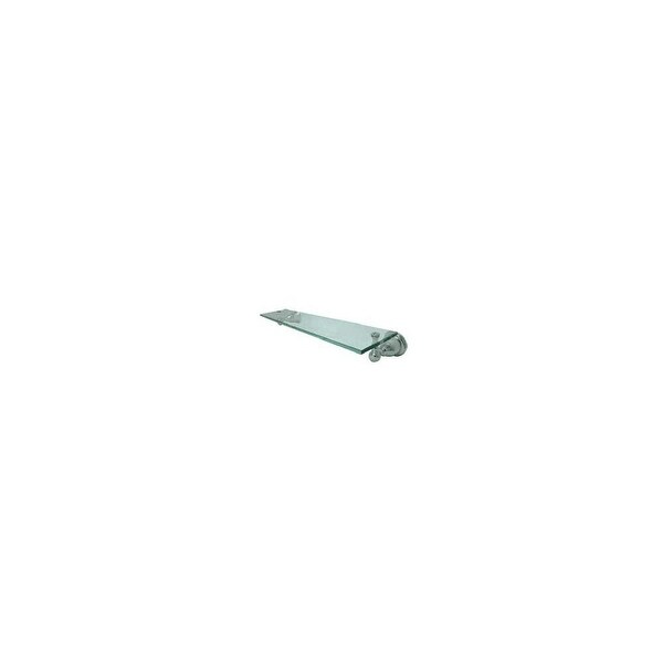 Elements of Design EBA1759SN 20" Wall Mounted Glass Shelf from the New - Satin Nickel. Opens flyout.