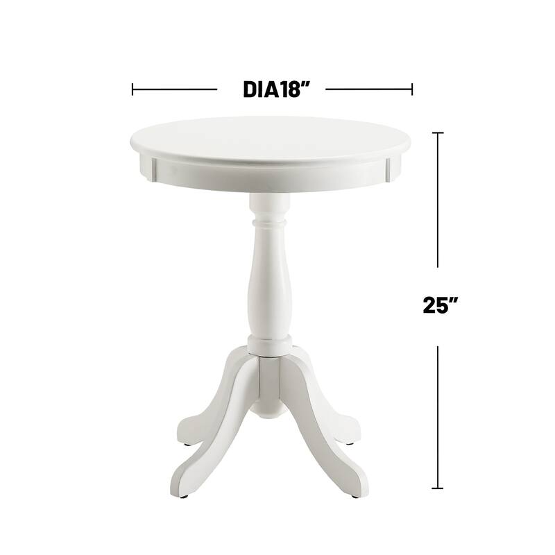 Round Pedestal Accent Table