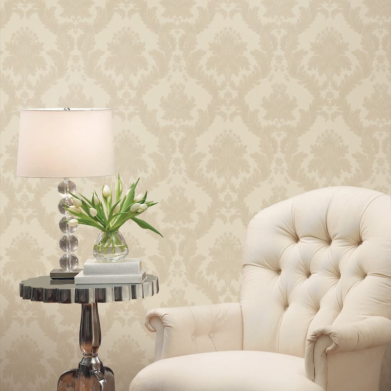 Galerie Wallcoverings Ornamenta 2 Embossed Classic Damask Vinyl Matte Wallpaper Roll