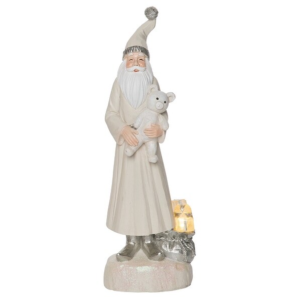 Transpac Resin 10 in. Multicolored Christmas Light Up Fancy
