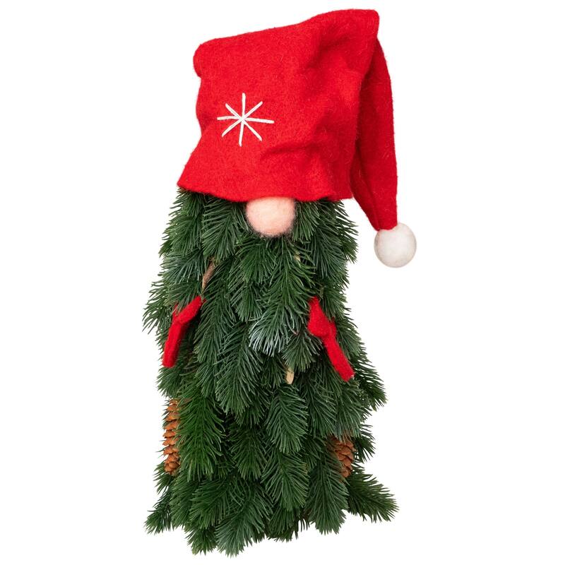 Frosted Gnome Tree Artificial Christmas Decoration - 14"