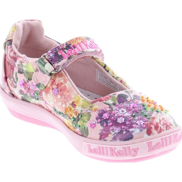 girls pink dolly shoes