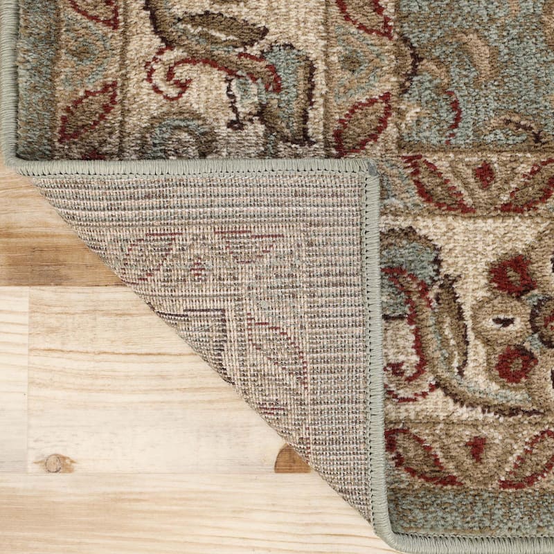 Superior Heritage Traditional Floral Scroll Indoor Area Rug