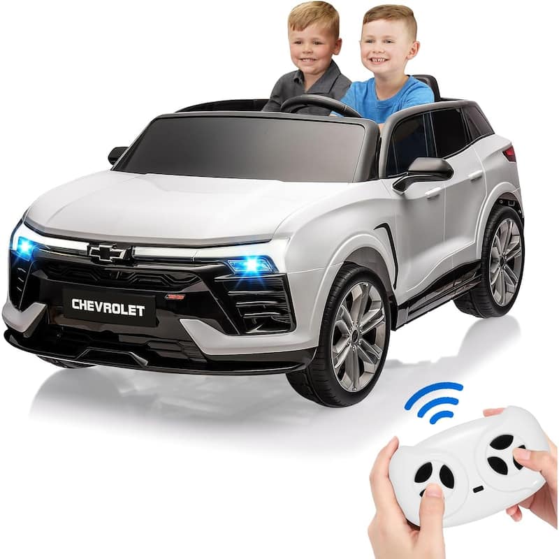 24V Kids Ride on Car 2 Seater, Licensed Chevrolet Blazer Battery Powered Electric Vehicles Car