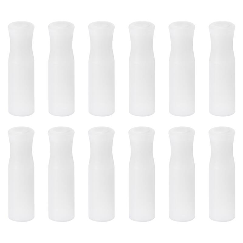 12pcs Silicone Straw Tips for Stainless Steel Straws