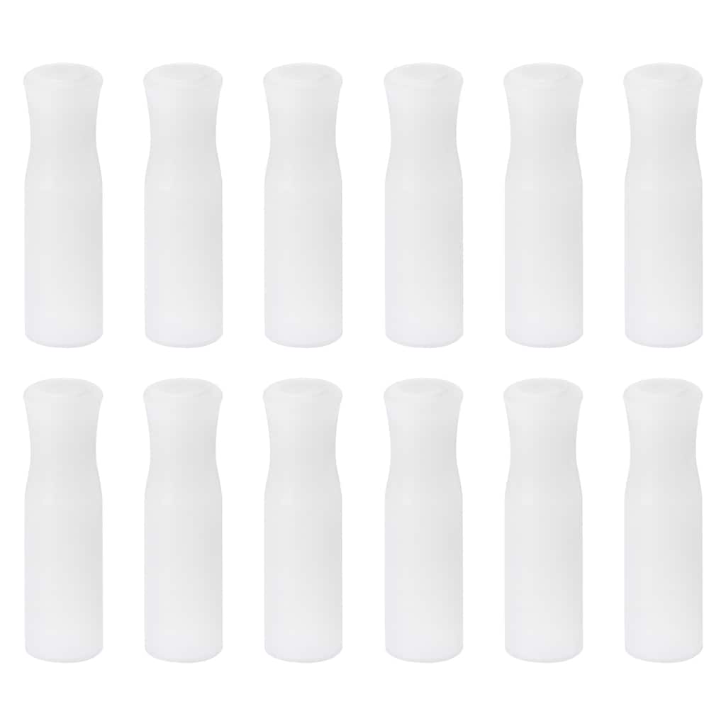12pcs Silicone Straw Tips for Stainless Steel Straws