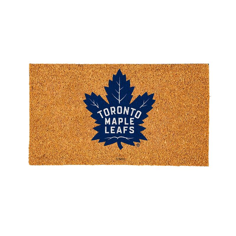 Coir Door Mat, 16"x 28", Toronto Maple Leafs - 28" x 16"