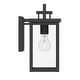 preview thumbnail 3 of 6, Hunter Timbergrove Outdoor Black Wall Light - Porch, Patio, Garage - Contemporary, Transitional, Mission - Corrosion Resistant!
