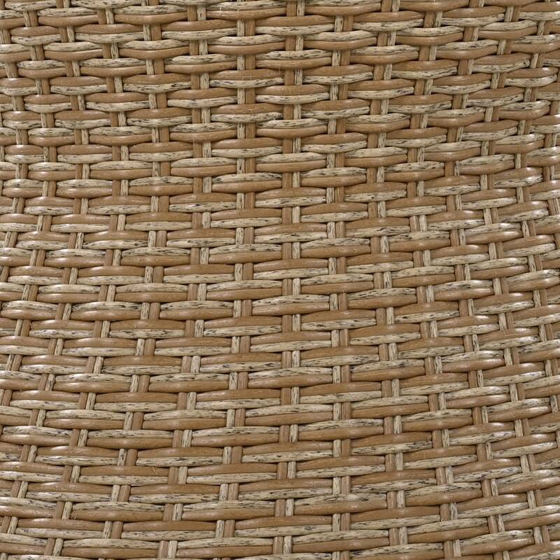 5-Piece Patio Furniture Conversation Set with Wicker Cool Bar Table and Ottomans