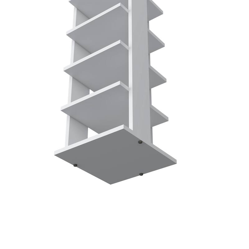 White 7-Tier Tall Vertical Shoe Rack, Freestanding Organizer with Open Shelves