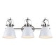 preview thumbnail 23 of 44, Sydney Farmhouse Bohemian Iron LED Vanity by JONATHAN Y 3-Light - White