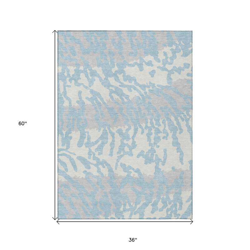 HomeRoots Animal Print Transitional Rectangle Outdoor Rug