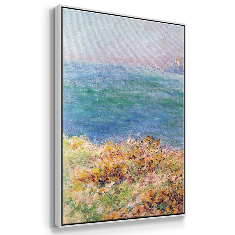 Cliffs at Varengeville by Monet - Multi Piece Framed Canvas