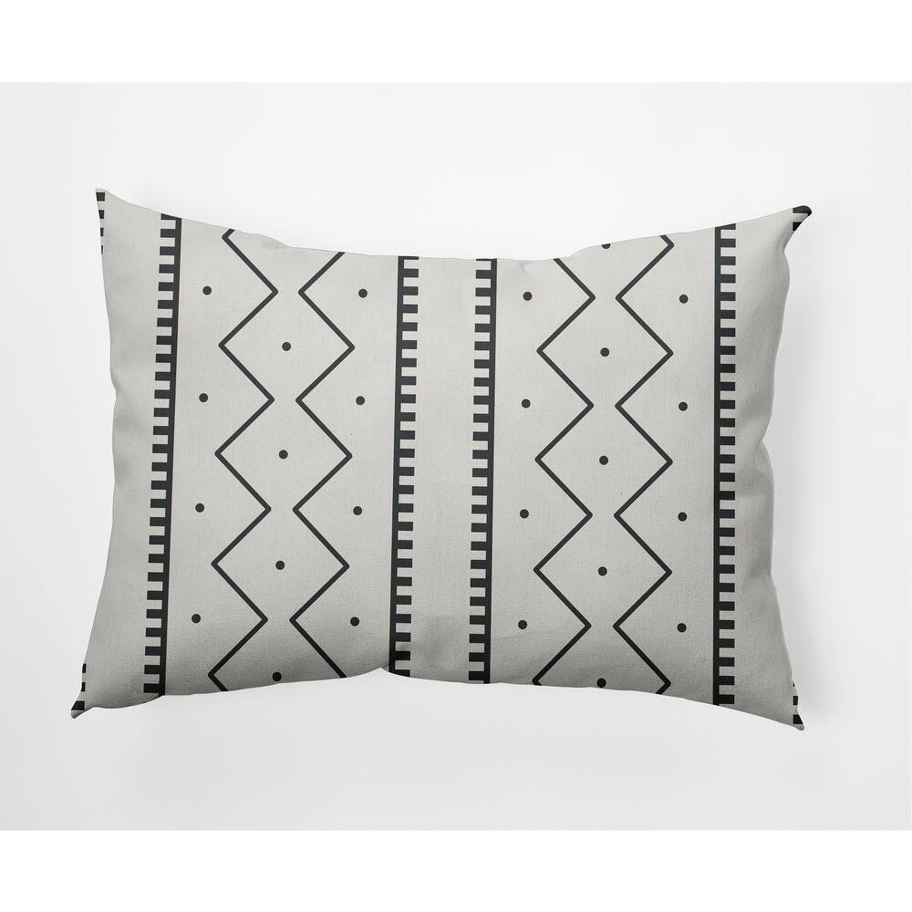 Mudcloth Indoor/Outdoor Throw Pillow