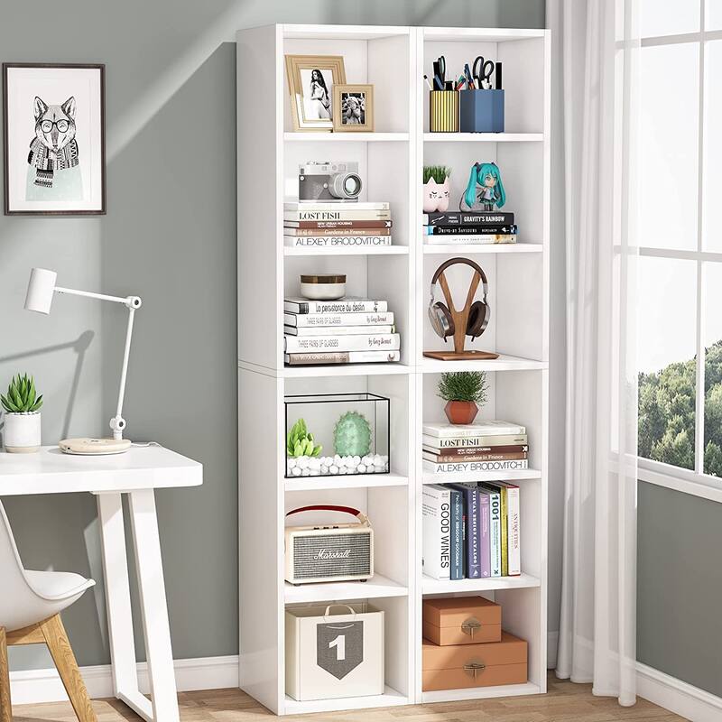 70.9 Inches 6-tier Tall Narrow Bookshelf Bookcase for Home Office