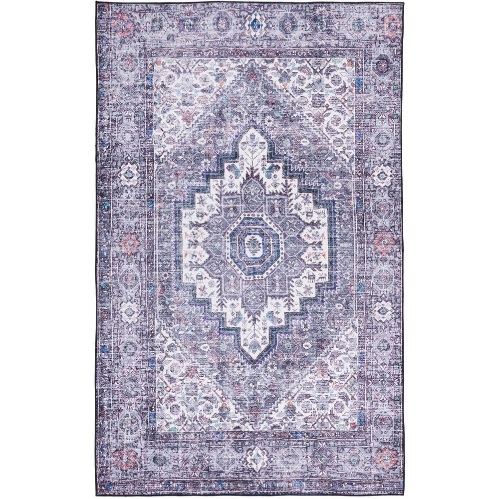 SAFAVIEH Tucson Machine Washable Slip Resistant Hildetraud Oriental Medallion