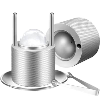 VEVOR Ice Ball Press Mold 2.4" Ice Ball Maker Aircraft Al Alloy Ice Ball Press Kit for 60mm Ice Sphere