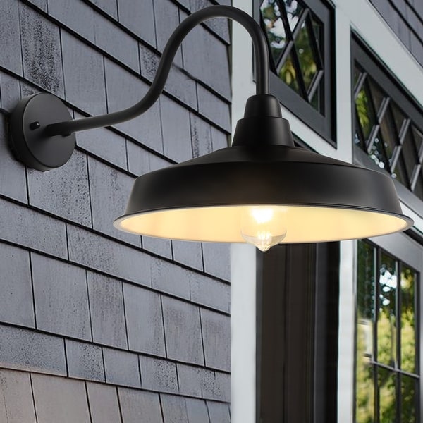 Black barn light pendant on sale
