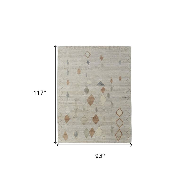 HomeRoots Moroccan Bohemian Rectangle Area Rug