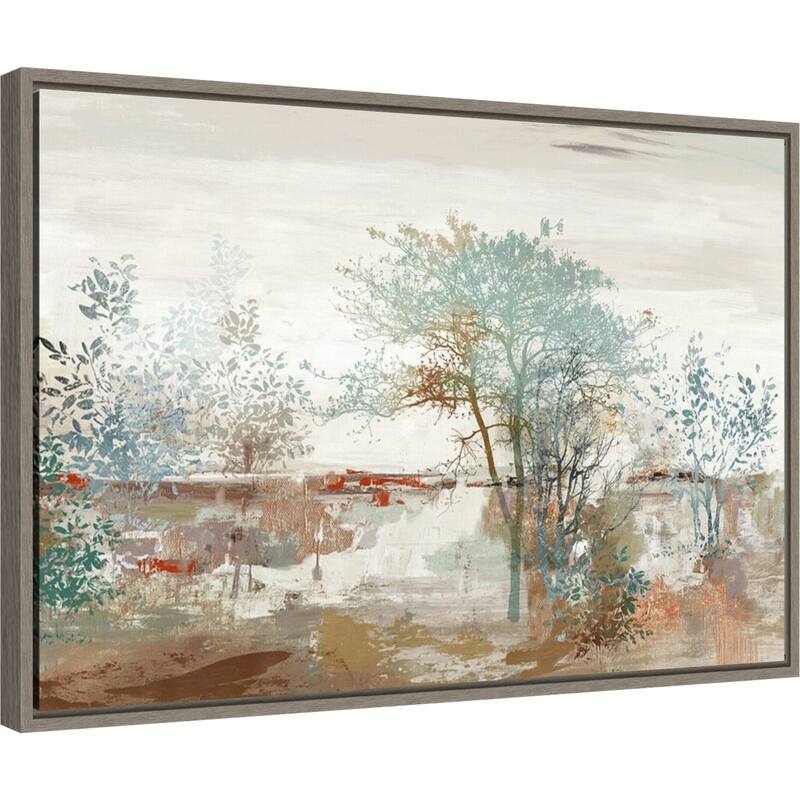 Autumn Silence (Trees) by Allison Pearce Framed Canvas Art