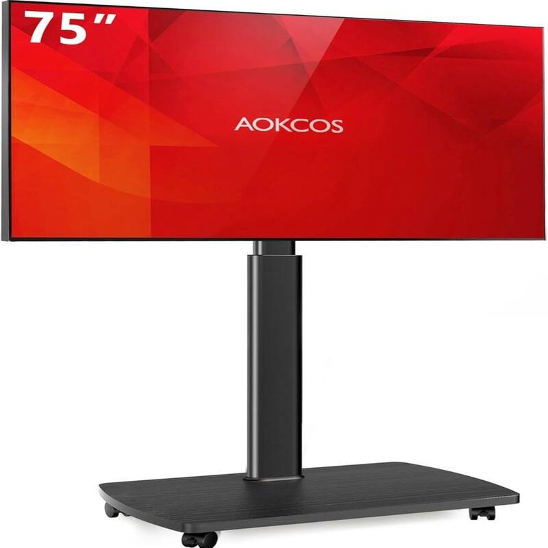 Rolling TV Stand - Black