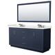 Option Dark Blue, Nickel Trim, White Quartz Top