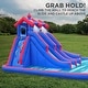 preview thumbnail 3 of 3, Sunny & Fun Mega Sport Inflatable Water Slide Park & Splash Pool with Air Pump - Blue