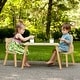 preview thumbnail 5 of 3, Todler Wood Table and Chair Set, Animal Chairs for Eating, Snack Time and Play Games