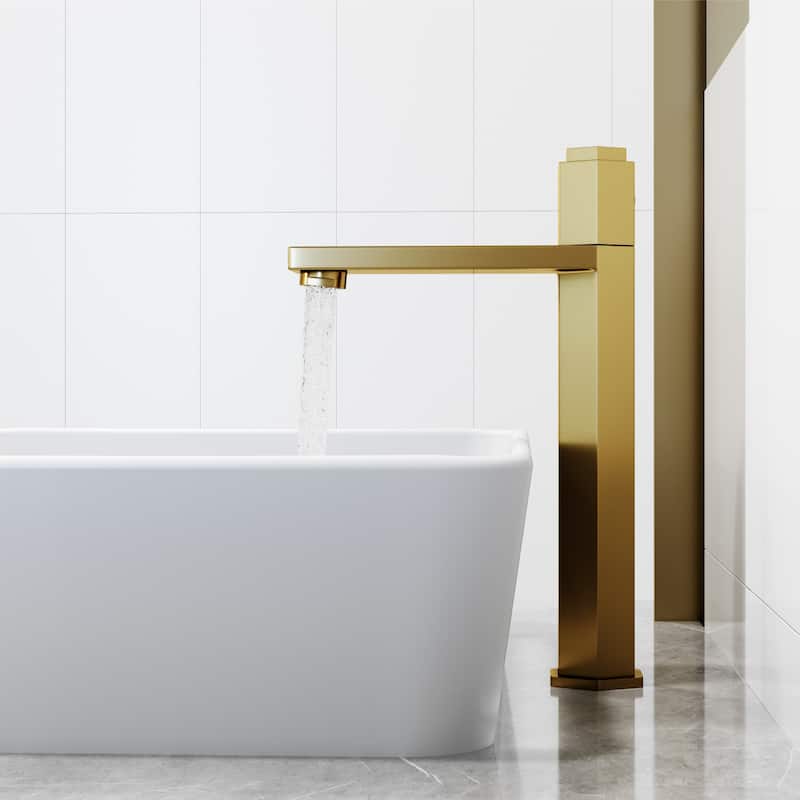 VIGO Nova 10" H Single Handle Single Hole Vessel Bathroom Faucet