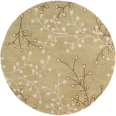 Sakura Handmade Transitional Floral Wool Area Rug