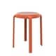 preview thumbnail 25 of 48, Tresse All-Weather Round Stackable Dining Stool with Wicker-Style Seat for Indoor, Outdoor, Patio, and Kitchen - Fully Assembled Orange