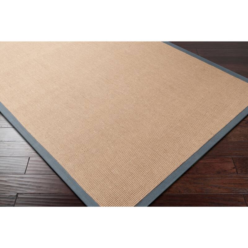 Handwoven Eco Natural Fiber Jute Cotton Bordered Casual Area Rug