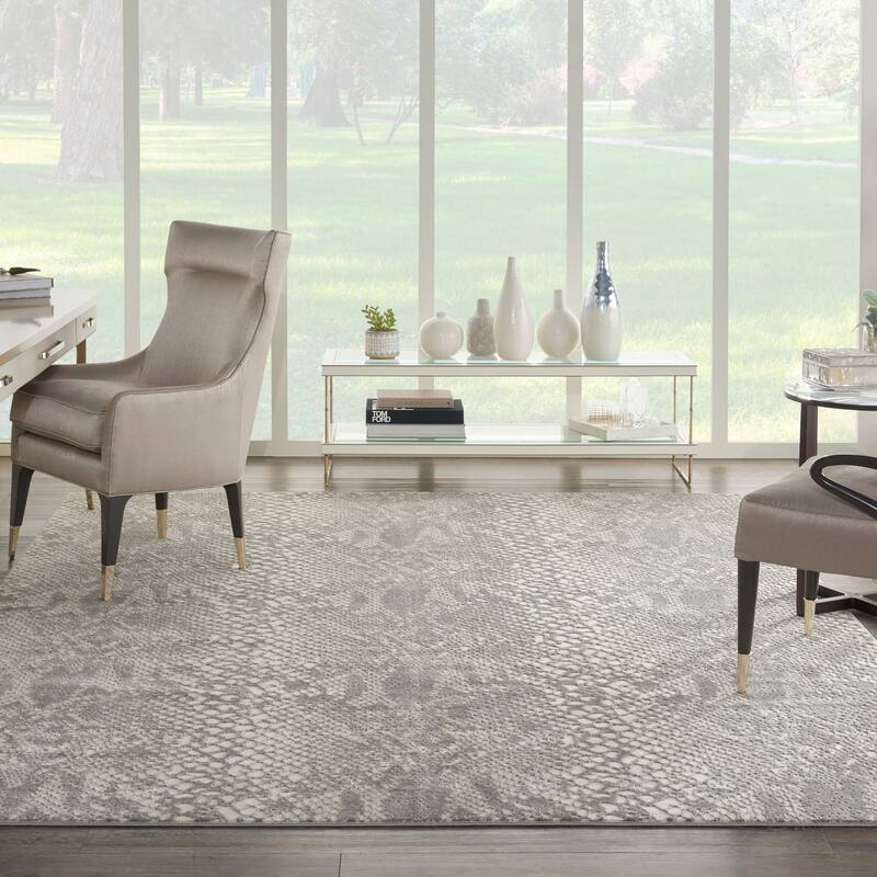 Nourison Solace All-Over Modern Snake Print Area Rug