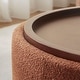 preview thumbnail 50 of 51, Huimo Modern round wooden tray Ottoman with Storage