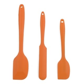 orange silicone spatula