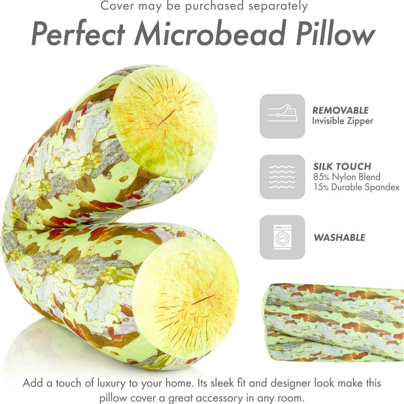 Log Cover Only - Body Pillowcase - Spandex/Nylon Blend for Silky Touch