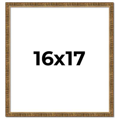 16x17 Frame Gold Solid Wood Picture Frame - Complete Modern Photo