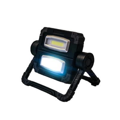 Gemini Dual Beam Foldable Work Light - Black